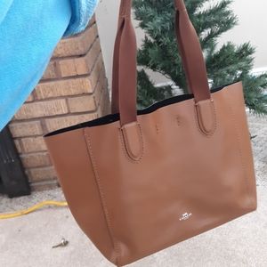 Coach leather tote